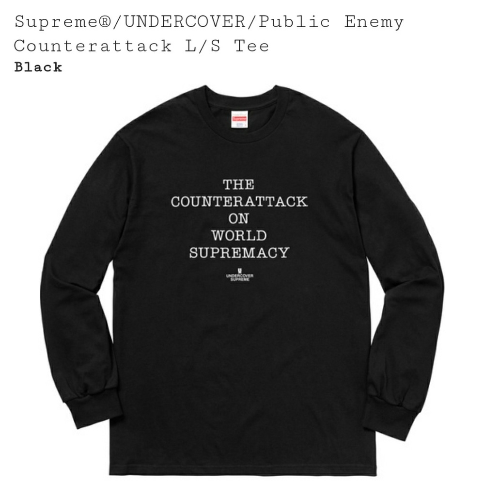 Supreme Black Long Sleeve Shirt Lmtd